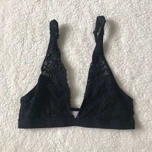 Black lace bralette